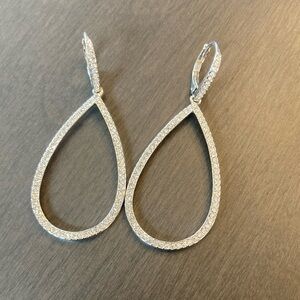 Elegant Silver Teardrop Earrings
